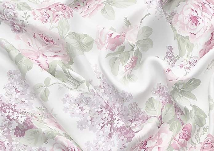 Shabby Chic by Rachel Ashwell Wild Garden, Lilac - Roman Blind - Image 4